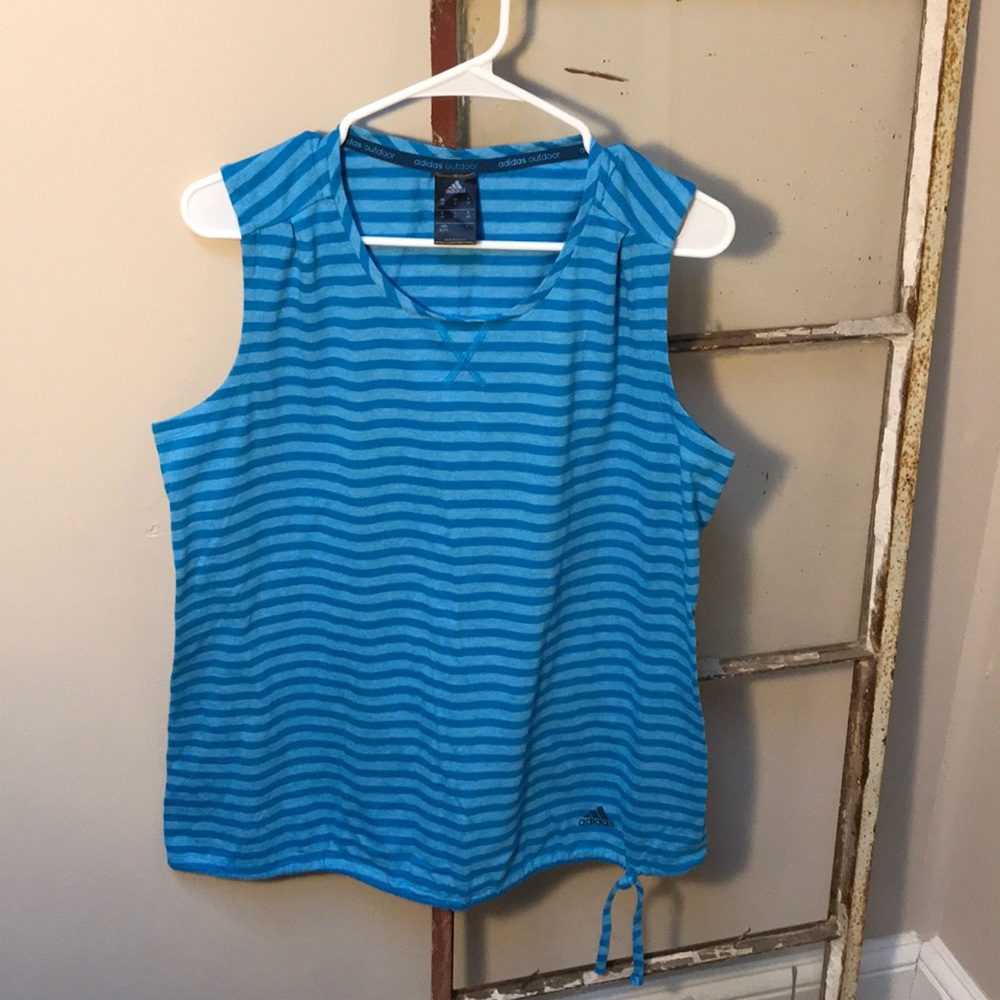 Adidas striped tank top